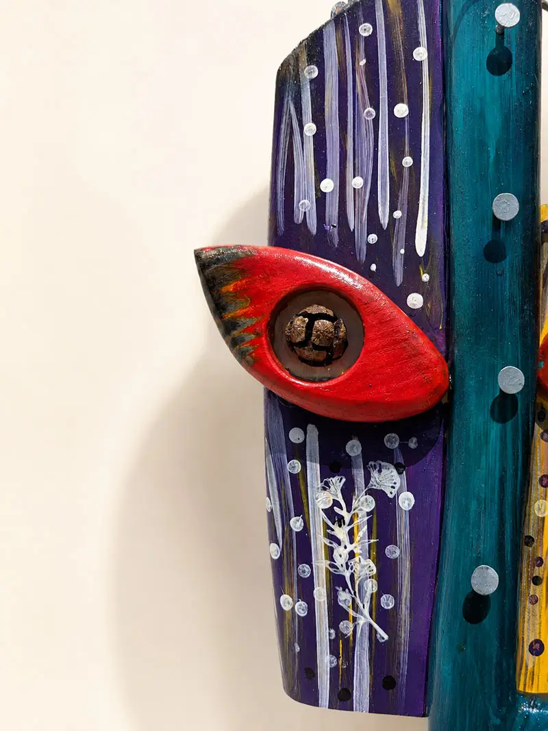 Espíritu Tribal Wanddecoratie close up