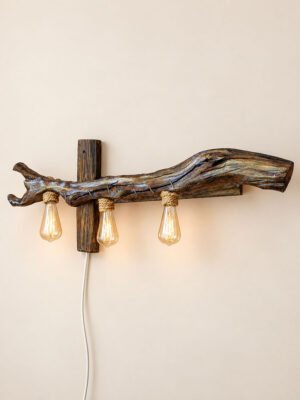 Veta Dorada – handgemaakte houten wandlamp